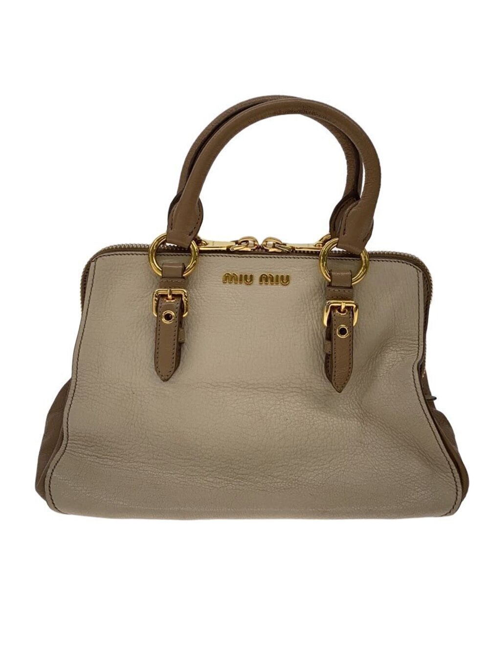 Miu Miu Bag Leather Beige Tan